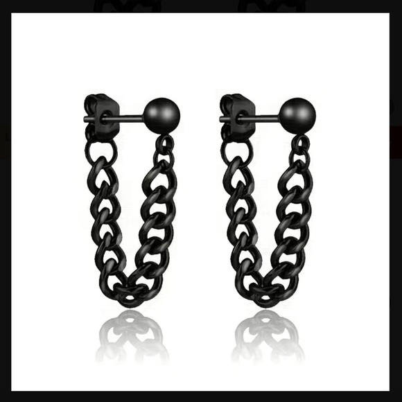 3/$20 Jewelry Stainless Steel Small Steel Ball Chain Earrings - Picture 1 of 5